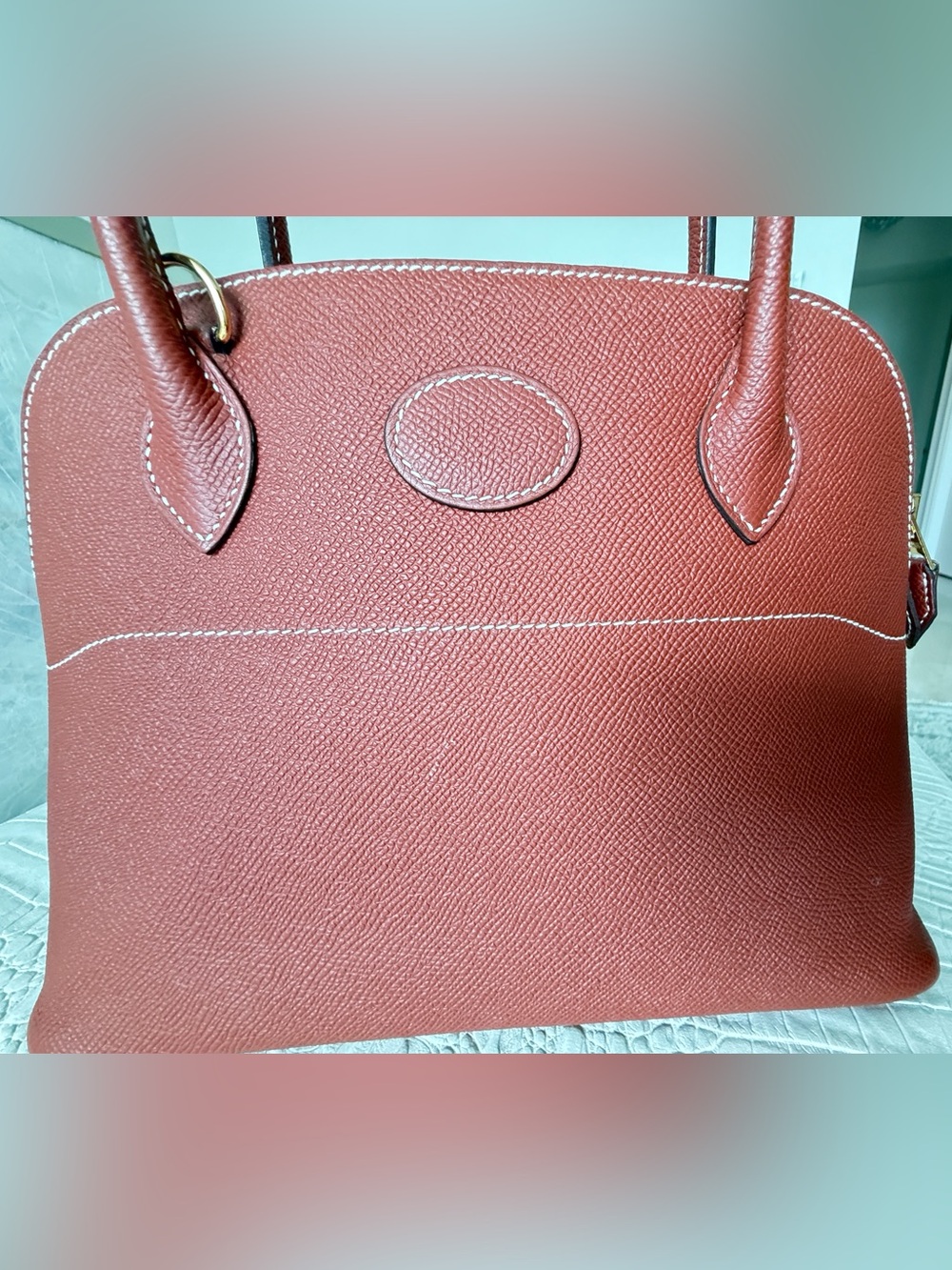 Hermès Bolide 27 Sienne Epsom Leather GHW – Stamp Y (2020) – Full Set - Picture 8 of 17